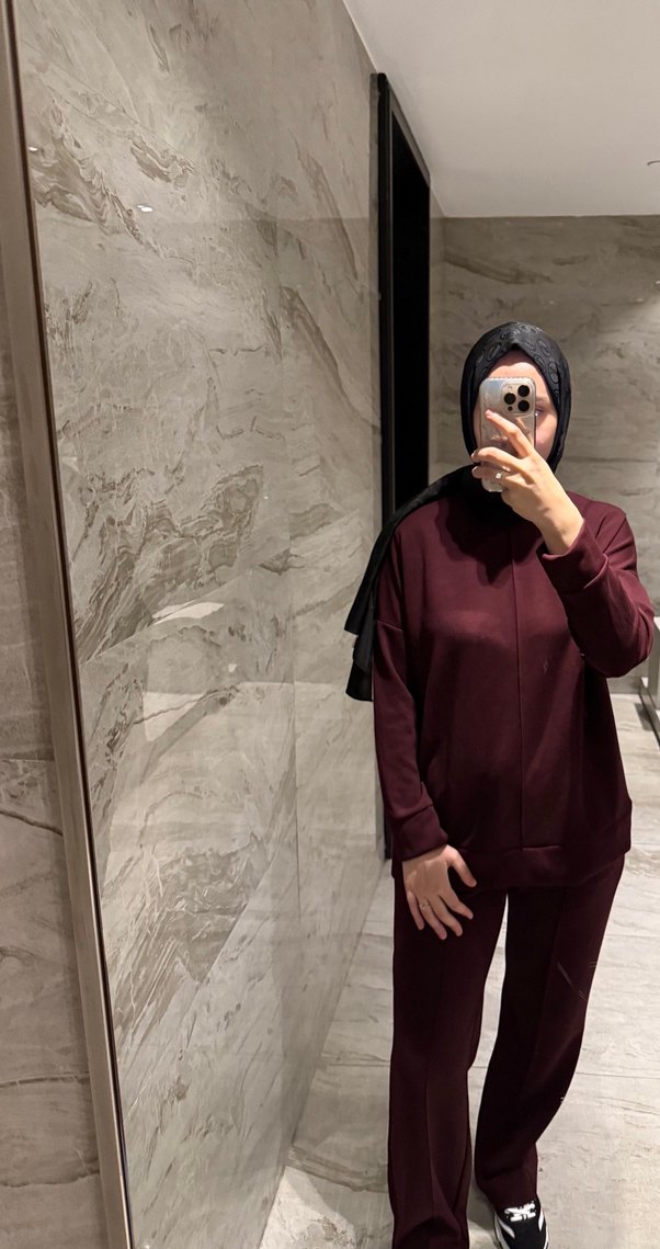 Oysho Bordo Salaş Kadın İkili takım - Görsel 2