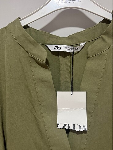 xxl Beden Zara Haki yeşili Elbise