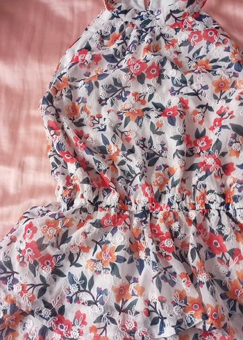 Çiçek Desenli Bohem Uzun Elbise - Görsel 2