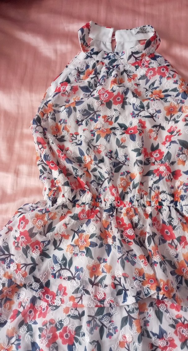 Çiçek Desenli Bohem Uzun Elbise - Görsel 2