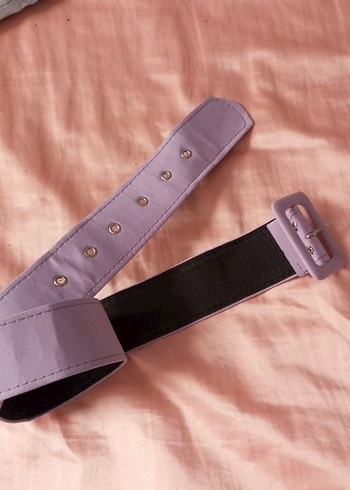 Mor Süet Tokalı Kadın Kemer - Görsel 2