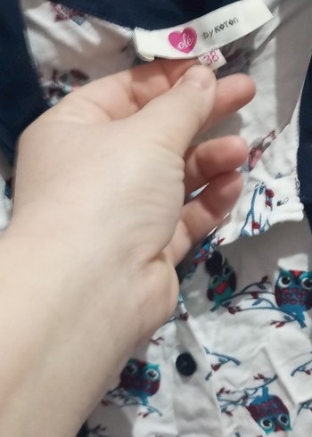 Düğmeli Gri Desenli Kolsuz Mini Gömlek - Görsel 2