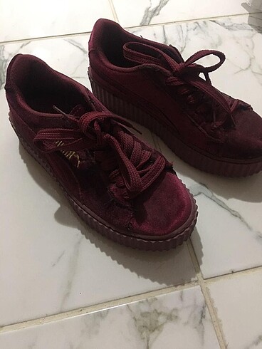 Puma Süet bordo spor ayakkabı