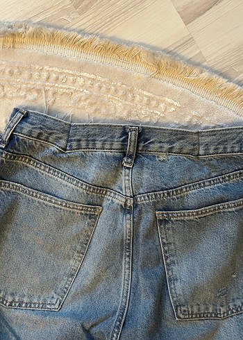xxl Beden mavi Renk ZARA YÜKSEK BEL WIDE-LEG JEAN
