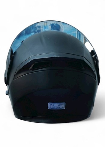 JİEKAİ 902 ÇENE AÇILIR GÜNEŞ GÖZLÜKLÜ MOTOSİKLET KASKI MAT SİYAH - Görsel 2