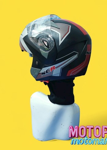 NCR ACTİON ÇENE AÇILIR ÇİFT VİZÖRLÜ MOTOSİKLET KASKI - Görsel 6