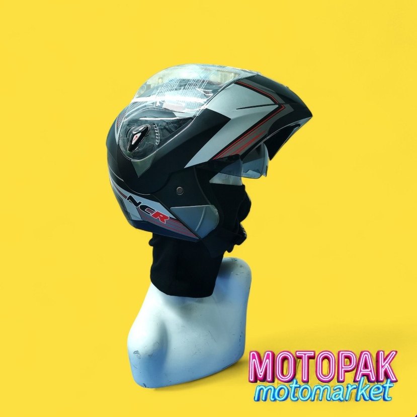 NCR ACTİON ÇENE AÇILIR ÇİFT VİZÖRLÜ MOTOSİKLET KASKI - Görsel 5