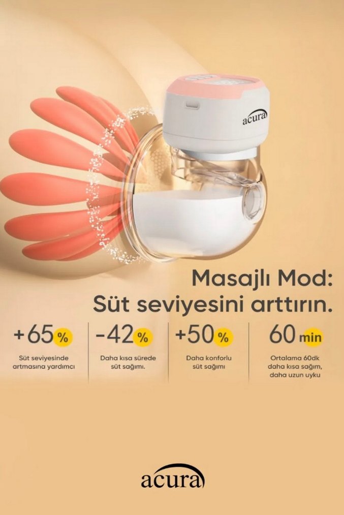 Göğüs Pompası Acura AC-3030 Pembe - Görsel 2