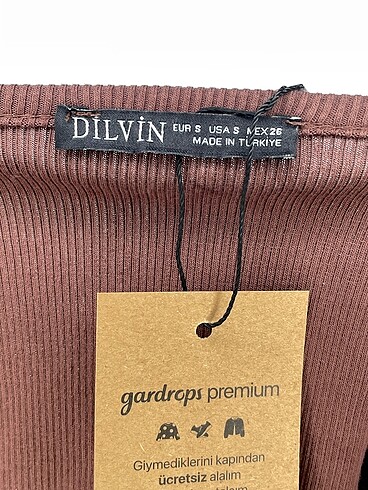 s Beden kahverengi Renk Dilvin Mini Üst %70 İndirimli.