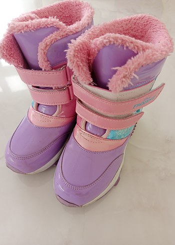 Kız Çocuk Renkli Pembe Botlar Velcro