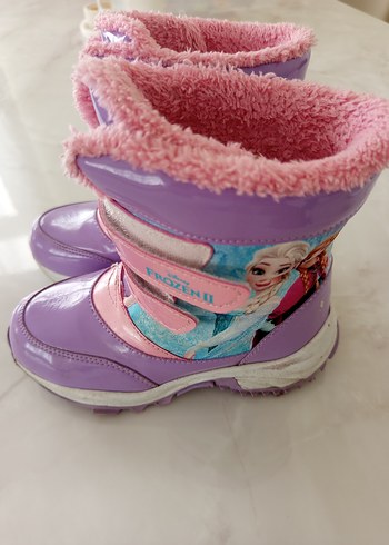 29 Beden mor Renk Kız Çocuk Renkli Pembe Botlar Velcro