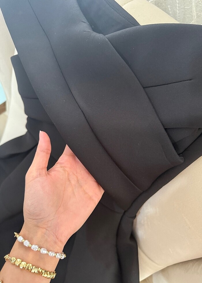 Madonna yaka elbise - Görsel 4