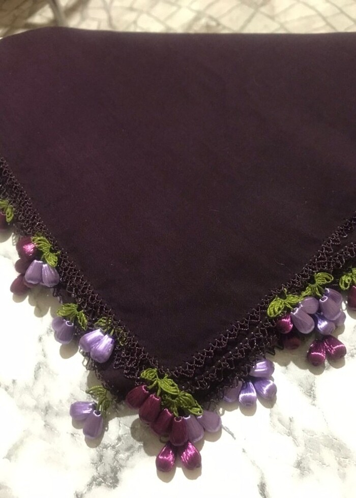 Yazma çeyizlik tülbent - Görsel 2