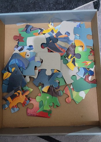 Dinazor ve Ejderha Çocuk Yapboz Seti 2x20 Parça - Görsel 2