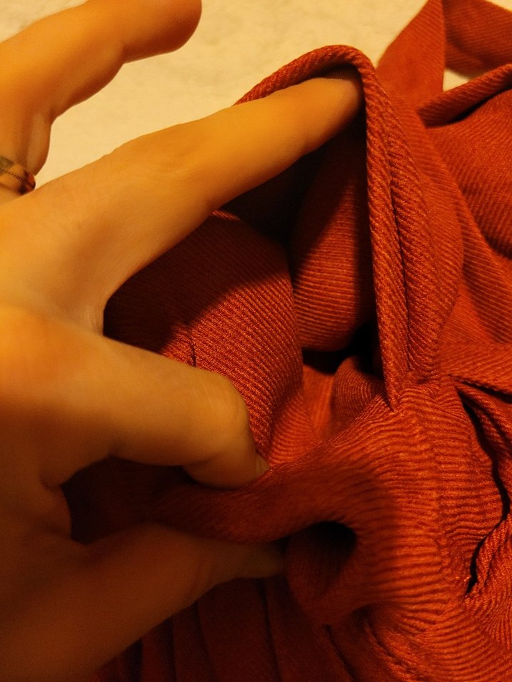 Kemerli Kahverengi Keten Kadın Pantolon - Görsel 5