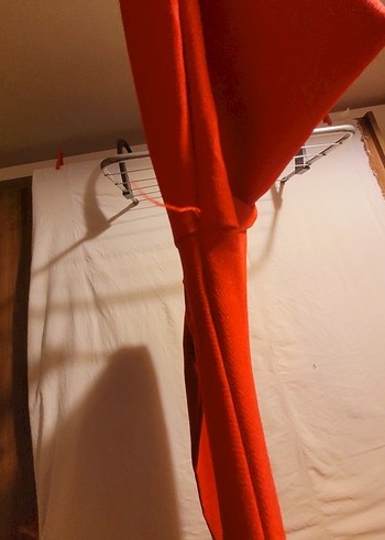 Uzun Kollu Koyu Kırmızı Kadın Triko Elbise - Görsel 7