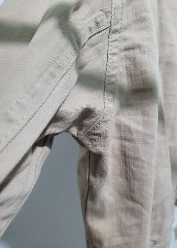 Bej Düğmeli  Ceket - Görsel 4