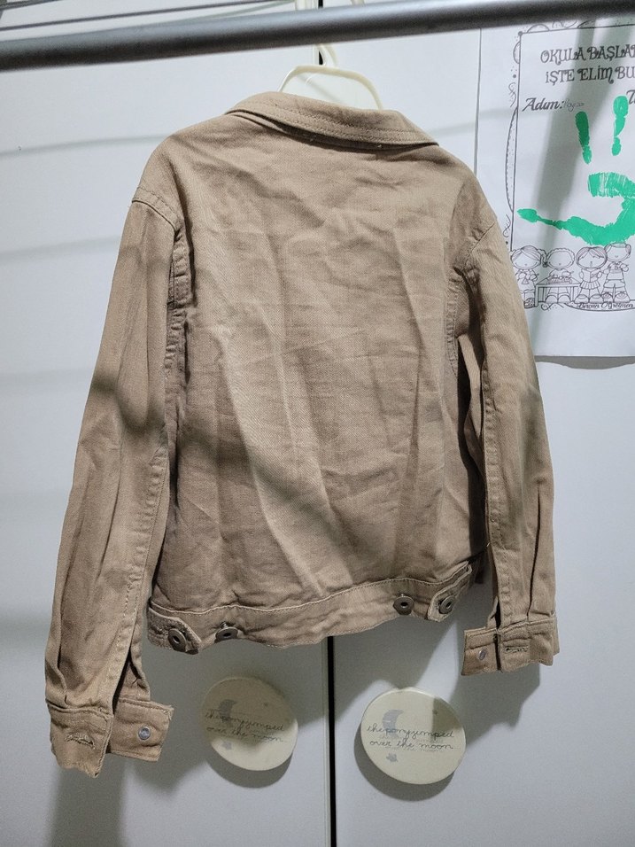 Bej Düğmeli  Ceket - Görsel 3