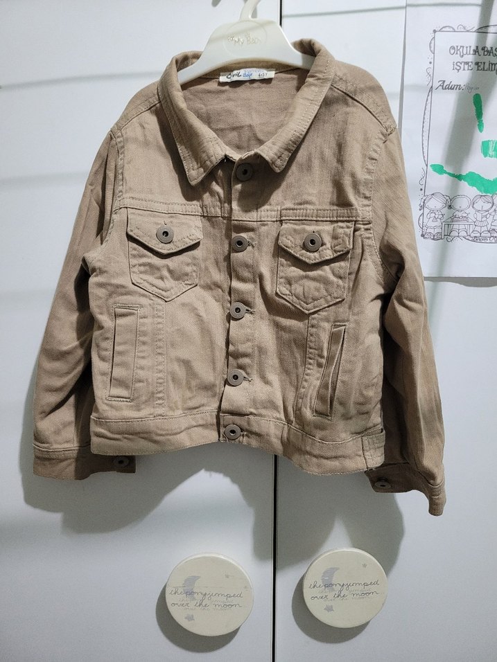 Bej Düğmeli  Ceket - Görsel 2