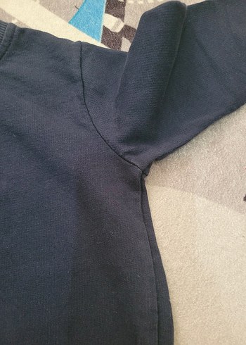 Erkek Çocuk Mavi Sweatshirt Velcro Detaylı - Görsel 4