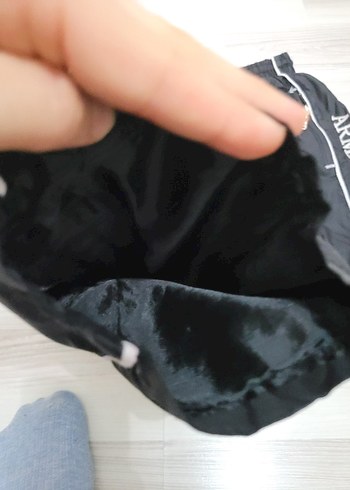 Erkek Siyah Fermuarlı Eşofman Altı - Görsel 11