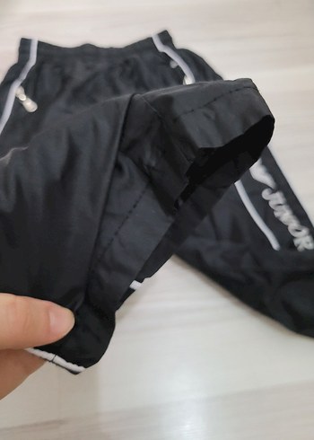 Erkek Siyah Fermuarlı Eşofman Altı - Görsel 10