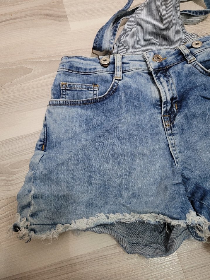 Mavi Denim Askılı şort - Görsel 5