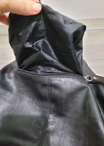 Siyah Deri Fiyonk Detaylı Gotik Kadın Çanta - Görsel 19