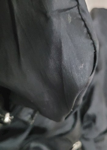 Siyah Deri Fiyonk Detaylı Gotik Kadın Çanta - Görsel 14