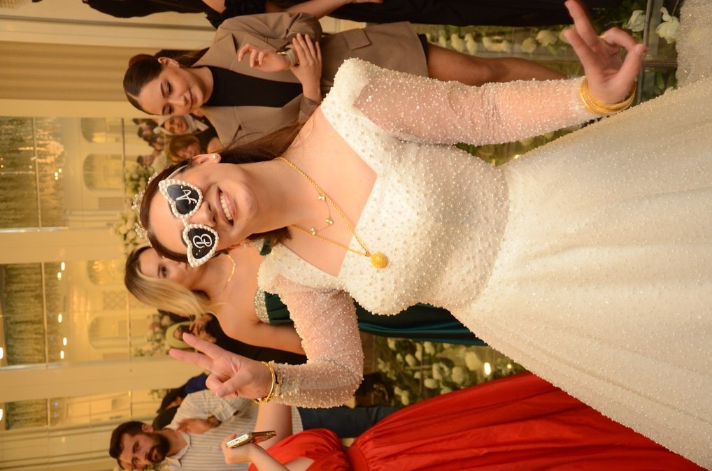 İnci İşlemeli A Kesim Gelinlik - Görsel 4