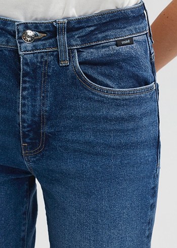 26 Beden lacivert Renk Viola Mavi Premium Vintage Koyu Mavi Jean