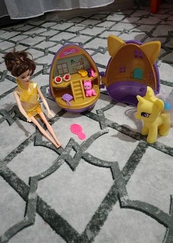Sarı Figürlü Renkli Bebek Seti