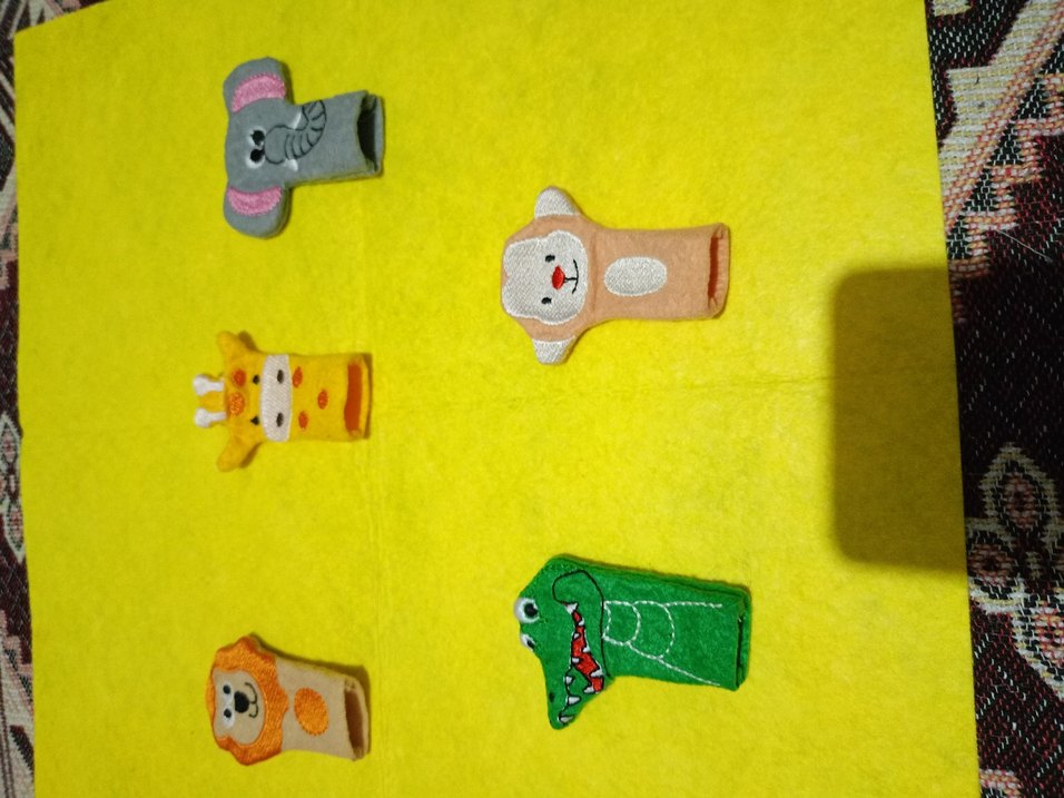 Renkli Hayvan Figürlü Parmak Kuklaları - Görsel 2