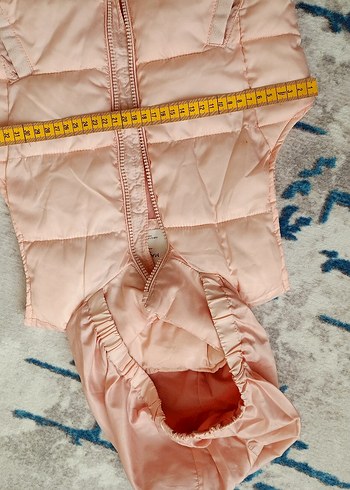 8 yaş Kız Çocuk Pembe Kapüşonlu Yelek - Görsel 2