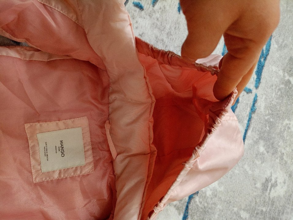 8 yaş Kız Çocuk Pembe Kapüşonlu Yelek - Görsel 5