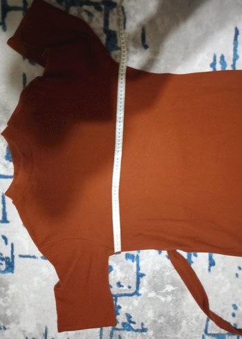 Kahverengi Boğazlı Midi Triko Elbise - Görsel 7