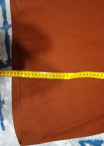 Kahverengi Boğazlı Midi Triko Elbise - Görsel 4