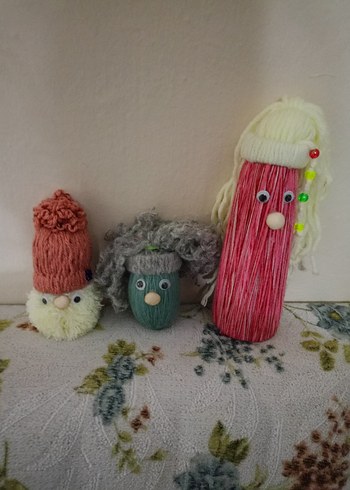 El Yapımı Renkli İplik Figürleri - Görsel 2