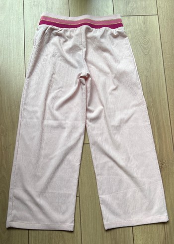 Pembe Keten Kadın Pantolon - Görsel 4