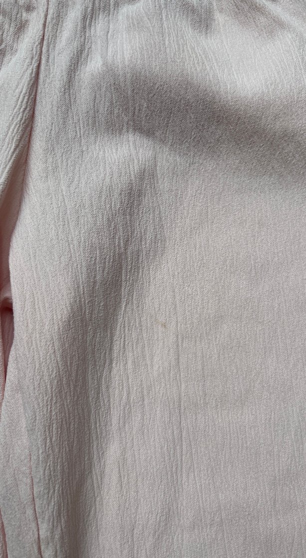 Pembe Keten Kadın Pantolon - Görsel 3