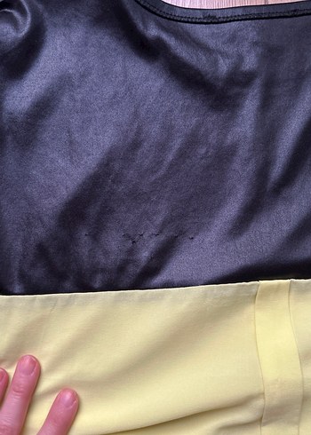 Sarı Siyah Uzun Kollu Tişört - Görsel 3