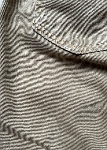 Bej Kadın Kot Rahat Kesim Pantolon - Görsel 4