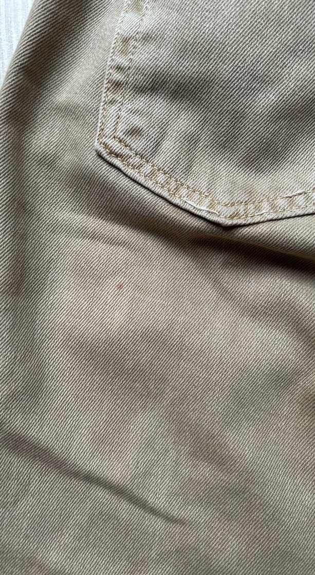 Bej Kadın Kot Rahat Kesim Pantolon - Görsel 4