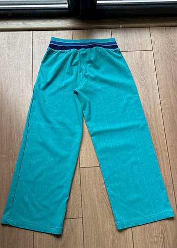 Turkuaz Bol Kesim Kadın Pantolon - Görsel 2