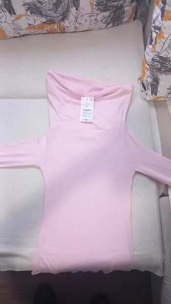 s Beden Zara Drape Detaylı Yumuşak Top