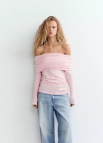 Zara Drape Detaylı Yumuşak Top
