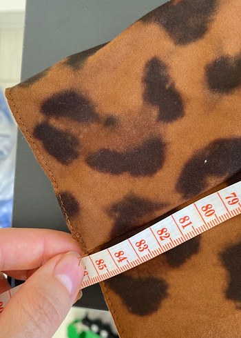 Süet leopar etek - Görsel 8