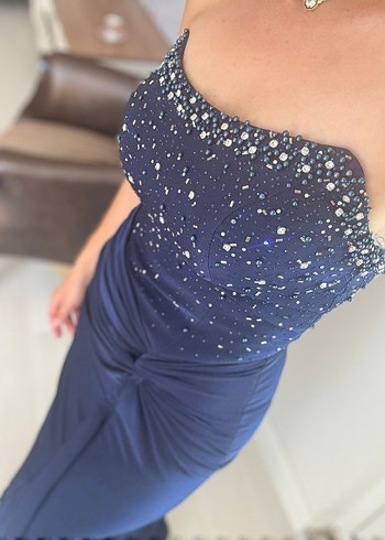 GarneSS taşlı straplez abiye - Görsel 4