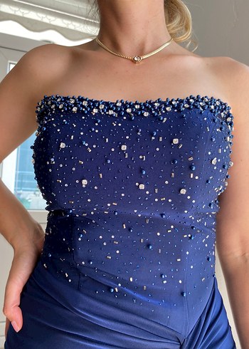 GarneSS taşlı straplez abiye - Görsel 16