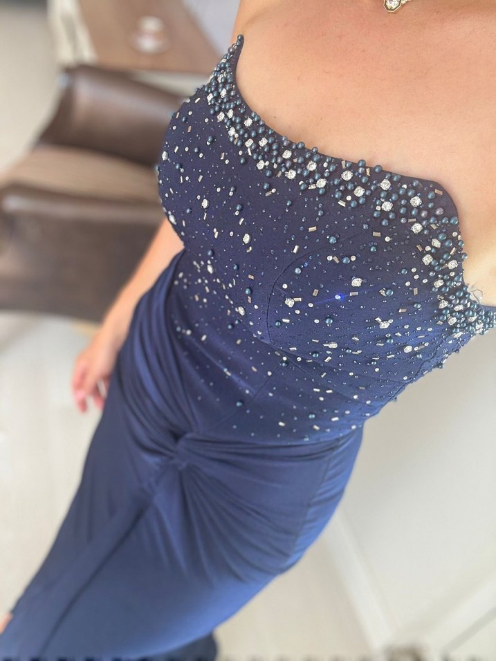 GarneSS taşlı straplez abiye - Görsel 4